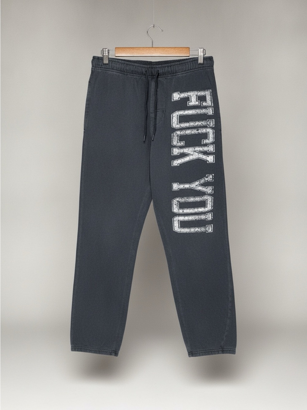 Spencer’s - Graphic Sweatpants with Bold White Side Text Size M
